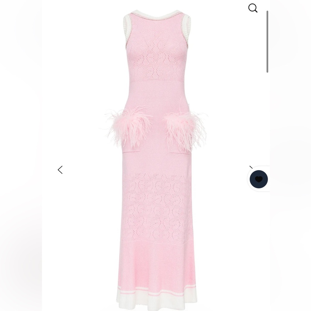 Andreeva Pink Feather Detail Dress